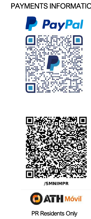 PayPal and ATH Móvil payment QR codes